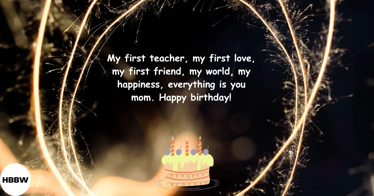 Short Birthday Message for Mom