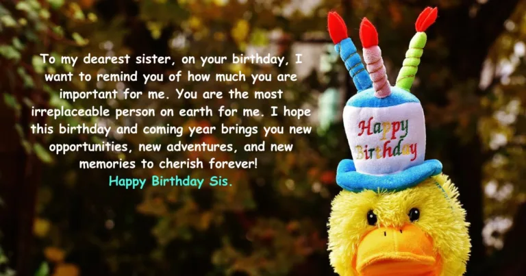 Heart Touching Birthday Wishes For Sister